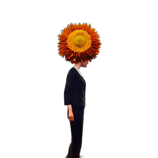 flower, crown, mask, staff transparent PNG cut-out