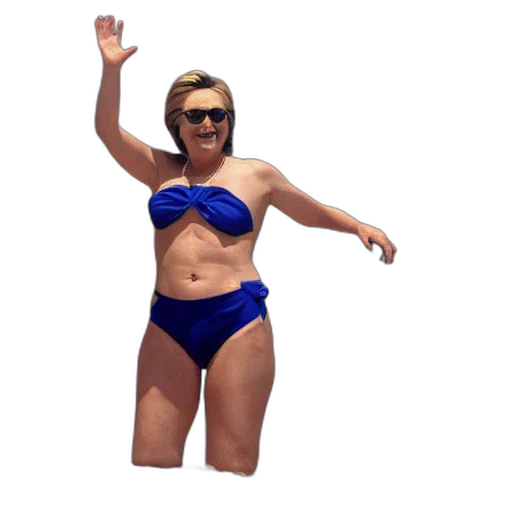 3d render, photo, hillary, clinton transparent PNG cut-out