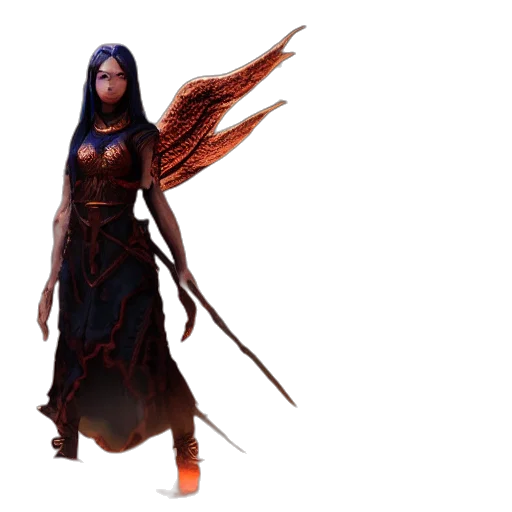 staff, dress, concept art, fantasy art transparent PNG cut-out