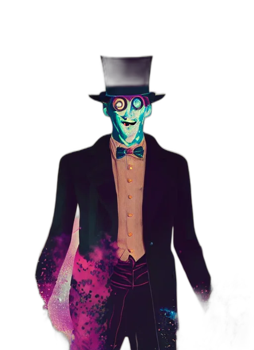 mask, staff, robot, creature transparent PNG cut-out