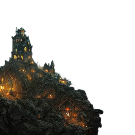 building, crown, dragon, concept art transparent PNG cut-out
