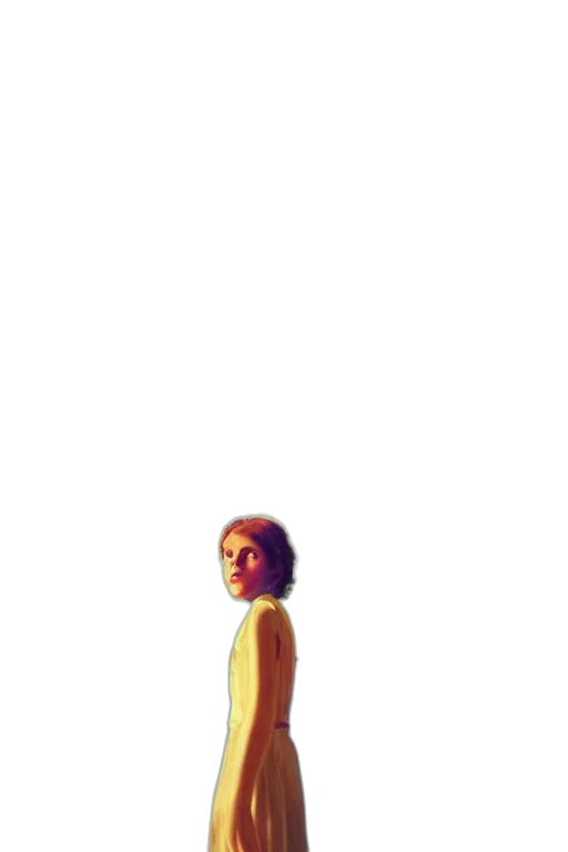 dress, robot, staff, creature transparent PNG cut-out