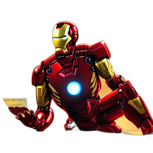 robot, 3d render, comic book art, concept art transparent PNG cut-out