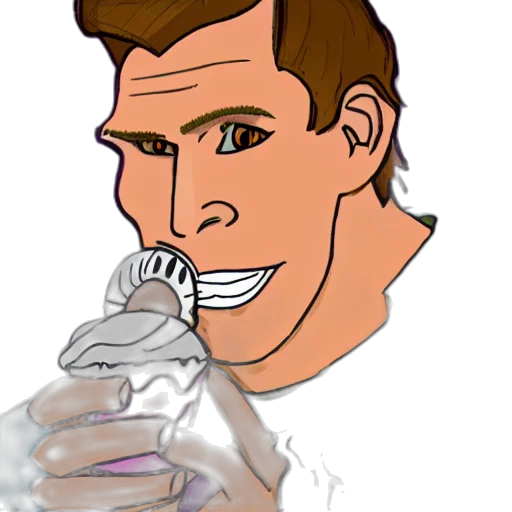 bottle, face, staff, hair transparent PNG cut-out