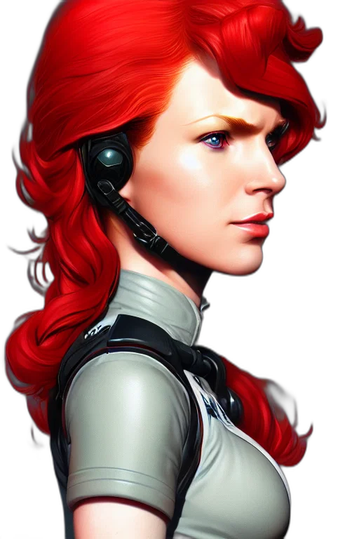 robot, face, comic book art, concept art transparent PNG cut-out