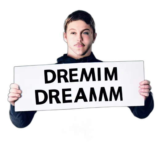 human, robot, holding, sign transparent PNG cut-out