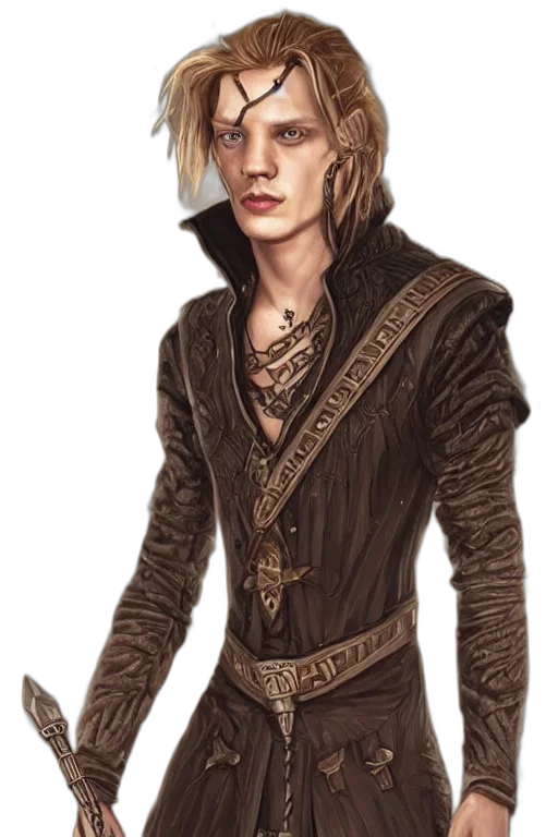 jacket, staff, dragon, sword transparent PNG cut-out