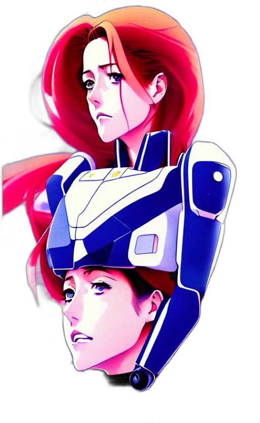 robot, face, concept art, anime transparent PNG cut-out