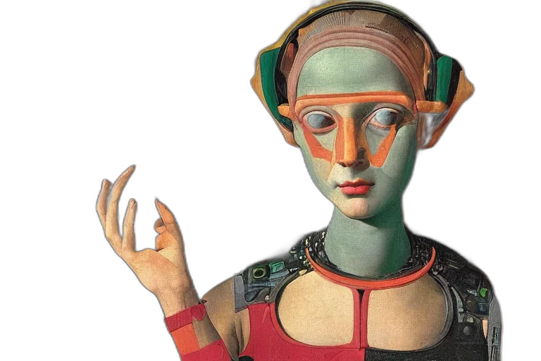 mask, robot, jewelry, face transparent PNG cut-out