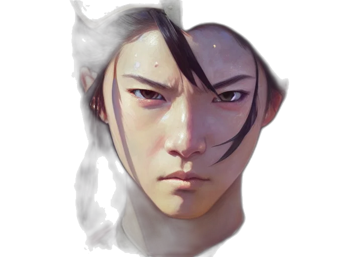 face, mask, dragon, crown transparent PNG cut-out
