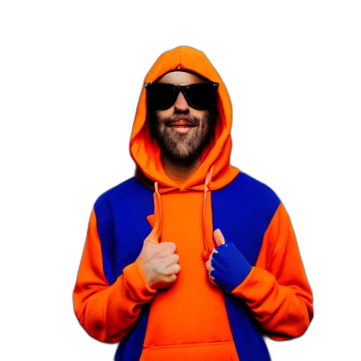 jacket, staff, face, animal transparent PNG cut-out