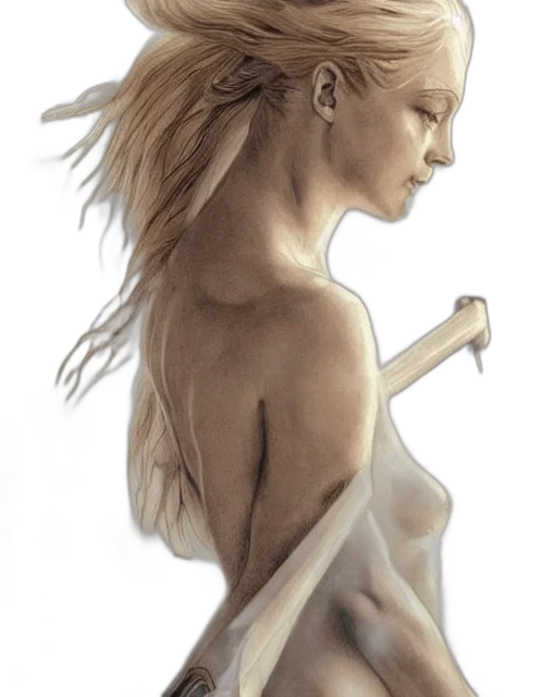 hair, jewelry, face, creature transparent PNG cut-out