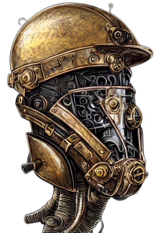 mask, robot, face, crown transparent PNG cut-out