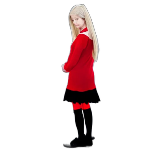 dress, staff, 3d render, cartoon transparent PNG cut-out
