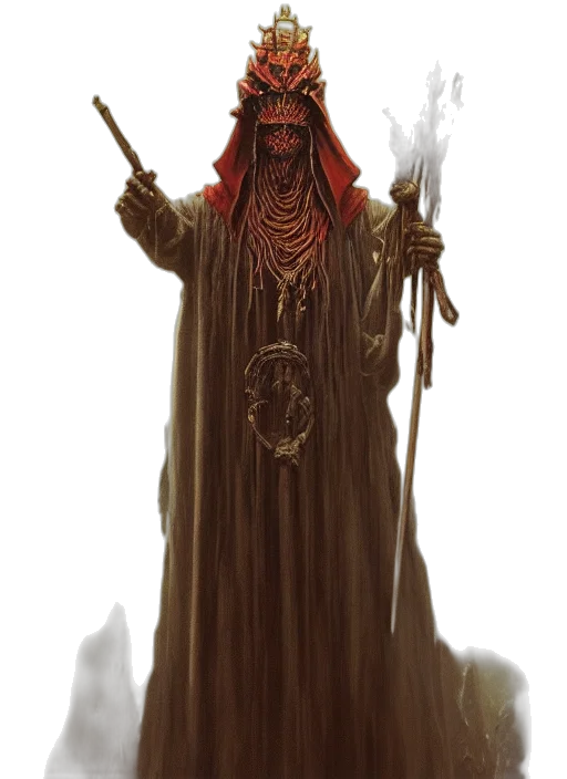 staff, mask, sword, creature transparent PNG cut-out