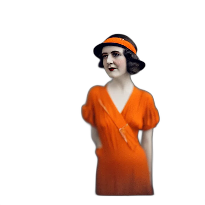 dress, hat, staff, 3d render transparent PNG cut-out