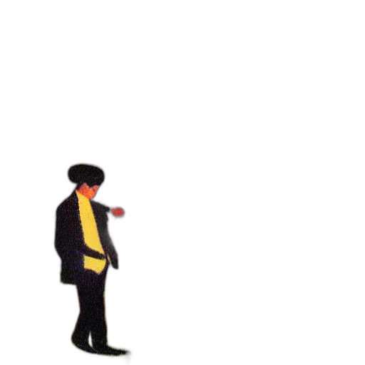 staff, jacket, umbrella, hat transparent PNG cut-out