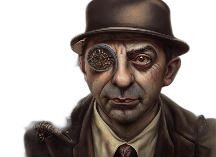 face, concept art, photorealistic, comic book art transparent PNG cut-out