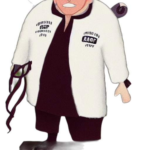 staff, jacket, cartoon, concept art transparent PNG cut-out