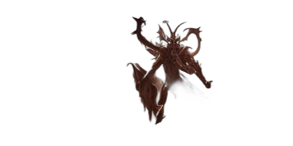 creature, dragon, hair, mask transparent PNG cut-out