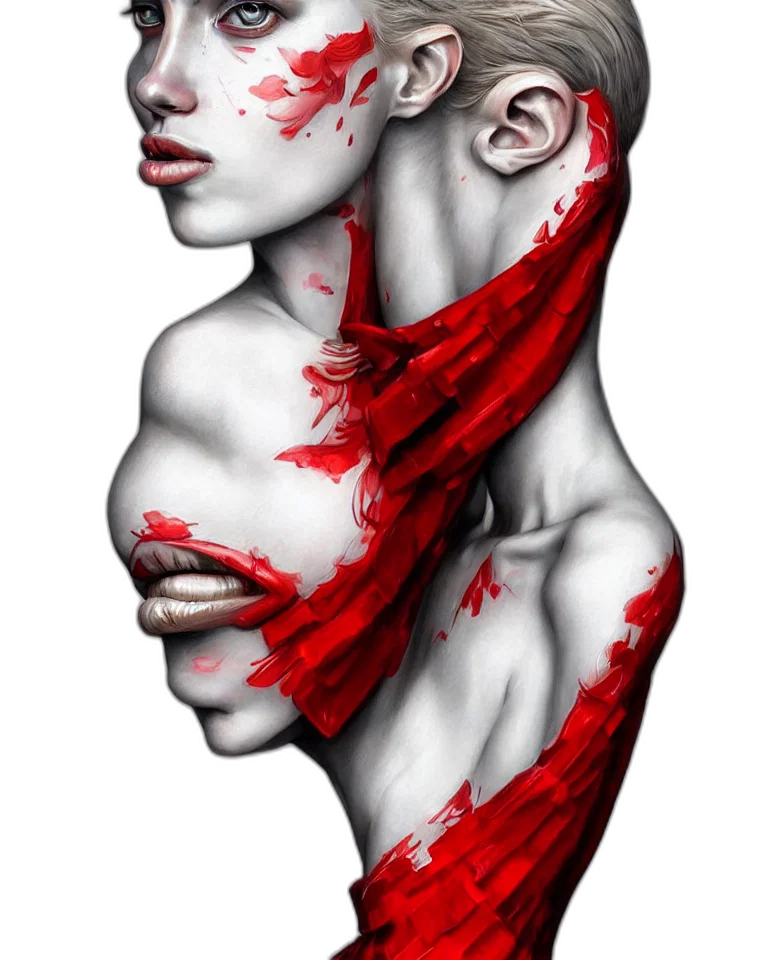 mask, face, photorealistic, fantasy art transparent PNG cut-out