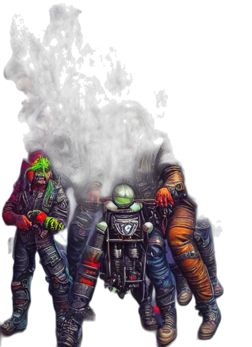 robot, jacket, mask, concept art transparent PNG cut-out
