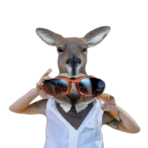 animal, staff, hat, creature transparent PNG cut-out