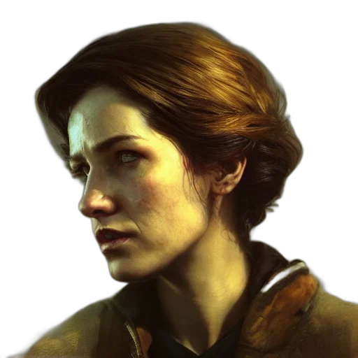 face, staff, jacket, photorealistic transparent PNG cut-out