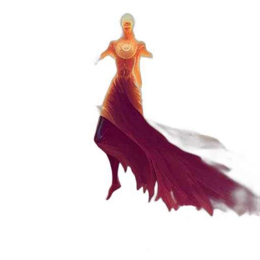 dress, creature, crown, sword transparent PNG cut-out