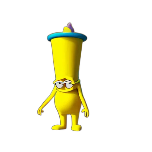 hat, creature, animal, staff transparent PNG cut-out