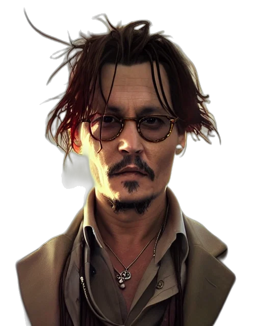 face, jacket, photorealistic, comic book art transparent PNG cut-out