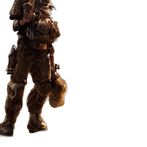 weapon, robot, staff, creature transparent PNG cut-out