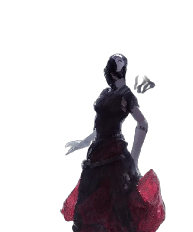 dress, mask, creature, crown transparent PNG cut-out