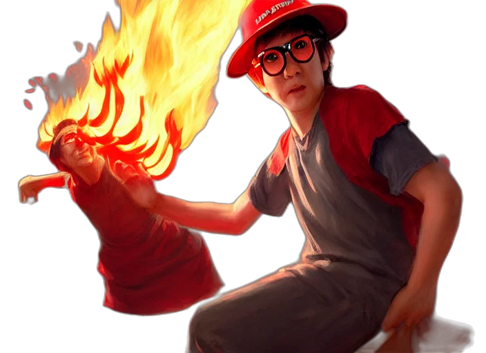 staff, hat, dragon, concept art transparent PNG cut-out