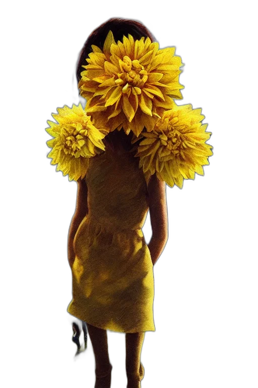 flower, dress, crown, mask transparent PNG cut-out