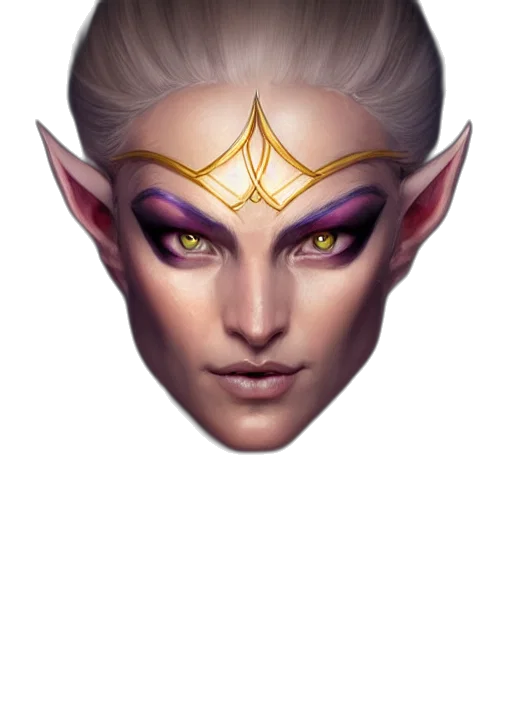 face, mask, crown, jewelry transparent PNG cut-out