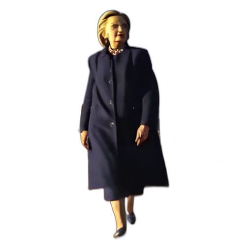 dress, jacket, staff, creature transparent PNG cut-out