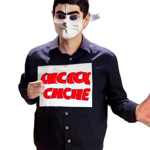 mask, face, jacket, creature transparent PNG cut-out