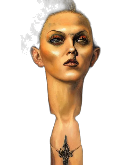 face, staff, mask, hair transparent PNG cut-out