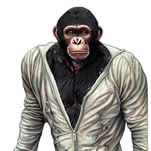 jacket, animal, creature, concept art transparent PNG cut-out