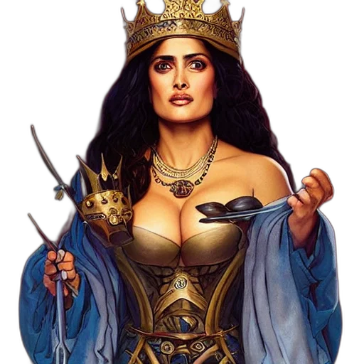 crown, jewelry, sword, fantasy art transparent PNG cut-out