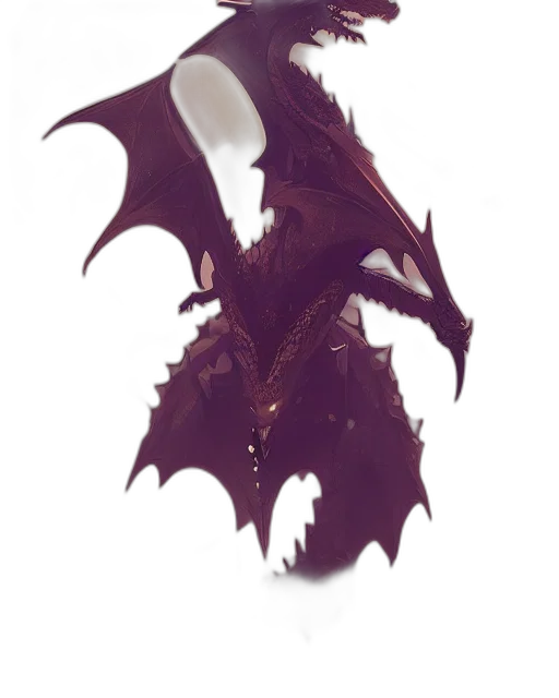 dragon, creature, staff, mask transparent PNG cut-out