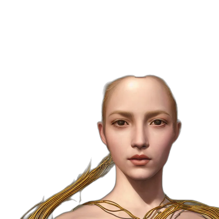 face, hair, crown, jewelry transparent PNG cut-out