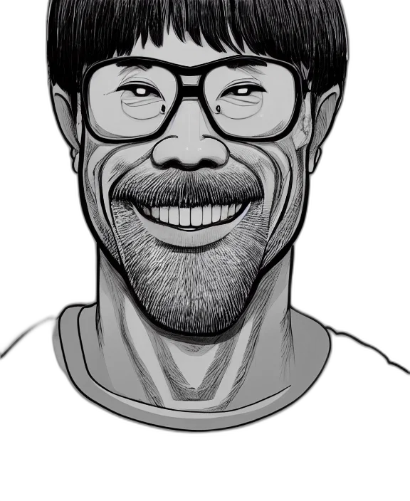 face, staff, cartoon, comic book art transparent PNG cut-out