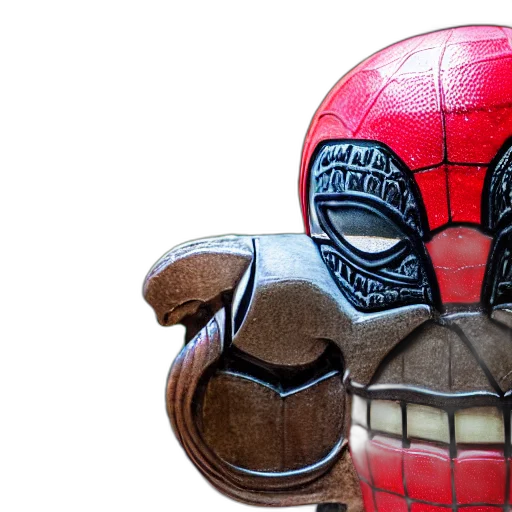 mask, 3d render, comic book art, closeup transparent PNG cut-out