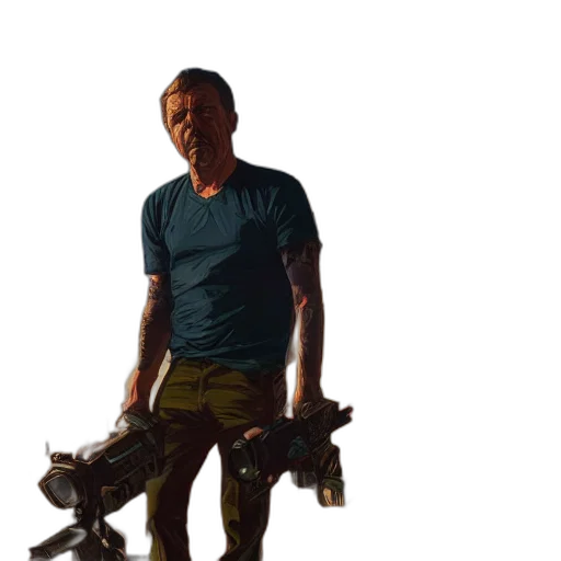 weapon, robot, staff, animal transparent PNG cut-out