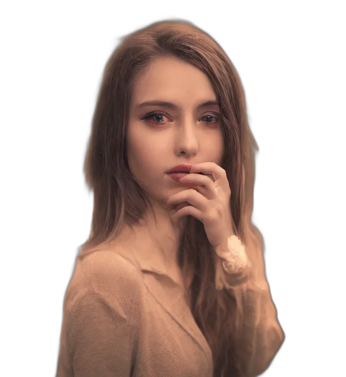 face, jewelry, staff, jacket transparent PNG cut-out
