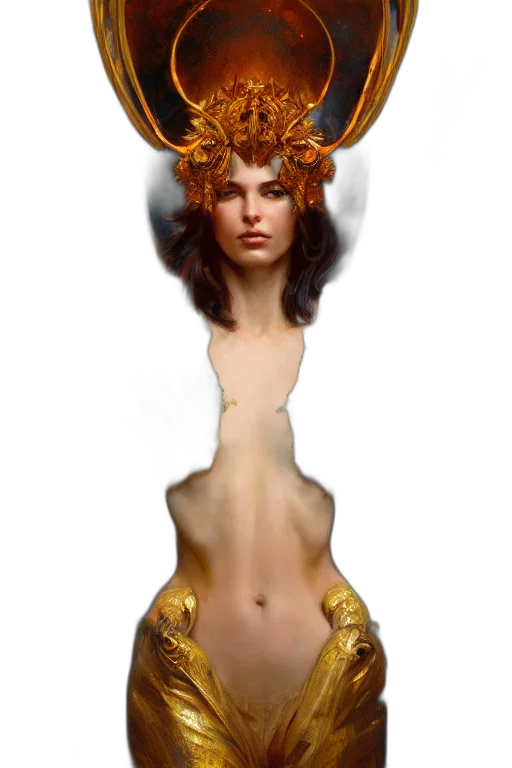crown, jewelry, creature, dress transparent PNG cut-out