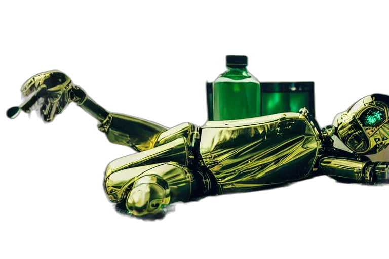 bottle, weapon, robot, mask transparent PNG cut-out