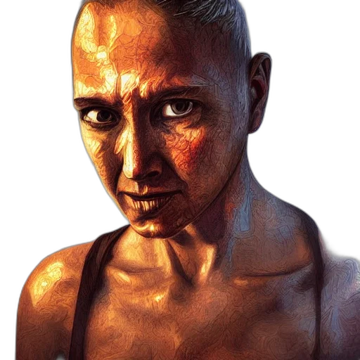 face, mask, staff, robot transparent PNG cut-out